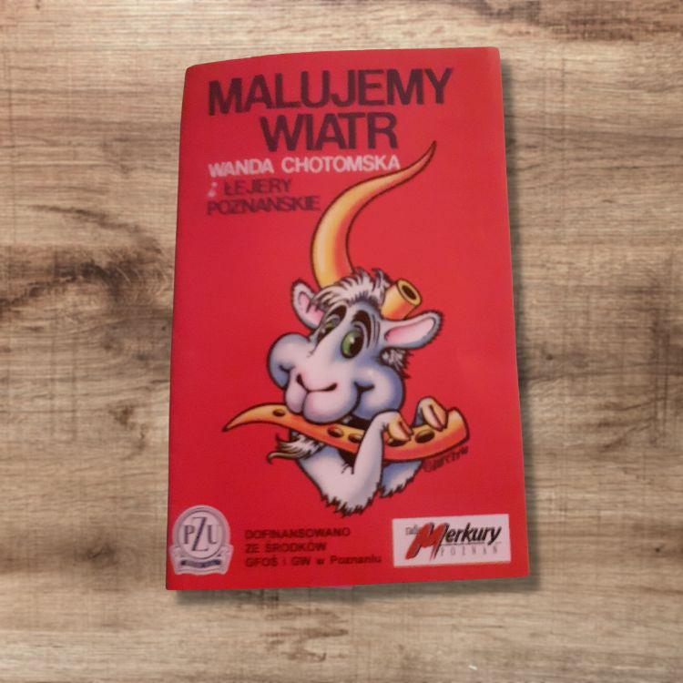 okładka kasety "Malujemy wiatr" z piosenkami Wandy Chotomskiej