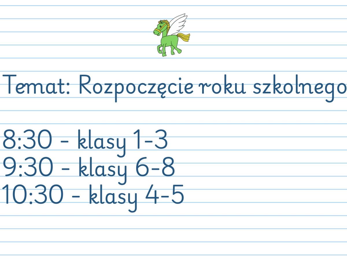 Łejery! Nowy rok&nbsp;szkolny!